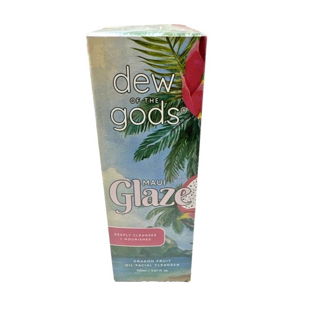 Dew of the Gods Maui Glaze Dragon Fruit Oil Facial Cleanser 150ml 5oz NIB